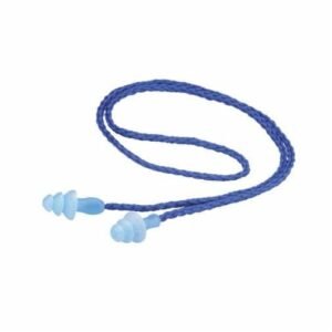 3M™ Tapón Auditivo Reutilizable 1290 con Cordón Trenzado, Azul, 1/Caja